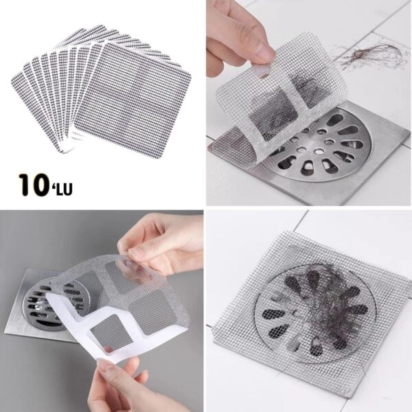 10&amp;apos;lu Banyo ve Mıutfak Lavabo Koku Önleyici ve Haşere Böcek Önleyici Gider Filtresi (K0)