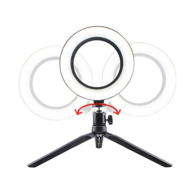 10inç 26cm Youtube Instagram Tiktok Selfie Stüdyo Video Fotoğraf Ring Light Tripod Led Halka Işık (K0)