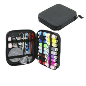 11 ÇEŞİT= 84PCS  SEYAHAT DİKİŞ SETİ  MAKAS - İĞNE - İPLİK - MEZURA DÜĞME - MERCEK VB. (K0)