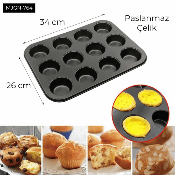 12 Gözlü Kek Kalıbı - Görsel 2