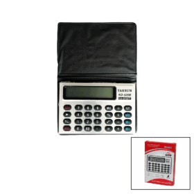 12 HANELİ MİNİ CEP - KILIFLI HESAP MAKİNESİ6.6X1.9X9.3CM TS-520B (K0)
