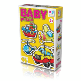 Çocuk 12003 KS Baby Puzzle - Ulaşım Araçları / 15 Parça Puzzle / +2 yaş