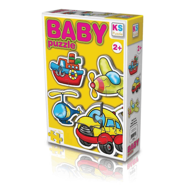 Çocuk 12003 KS Baby Puzzle - Ulaşım Araçları / 15 Parça Puzzle / +2 yaş