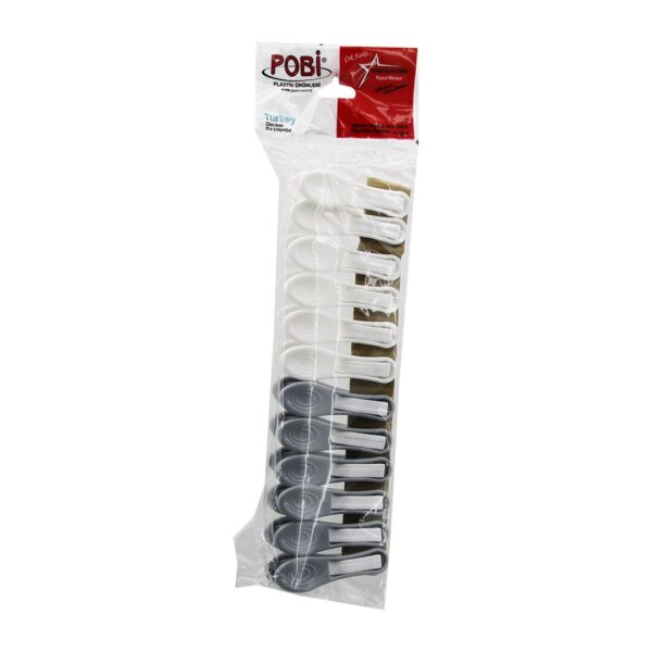 12PCS  YAYSIZ PLASTİK MANDAL (K0)