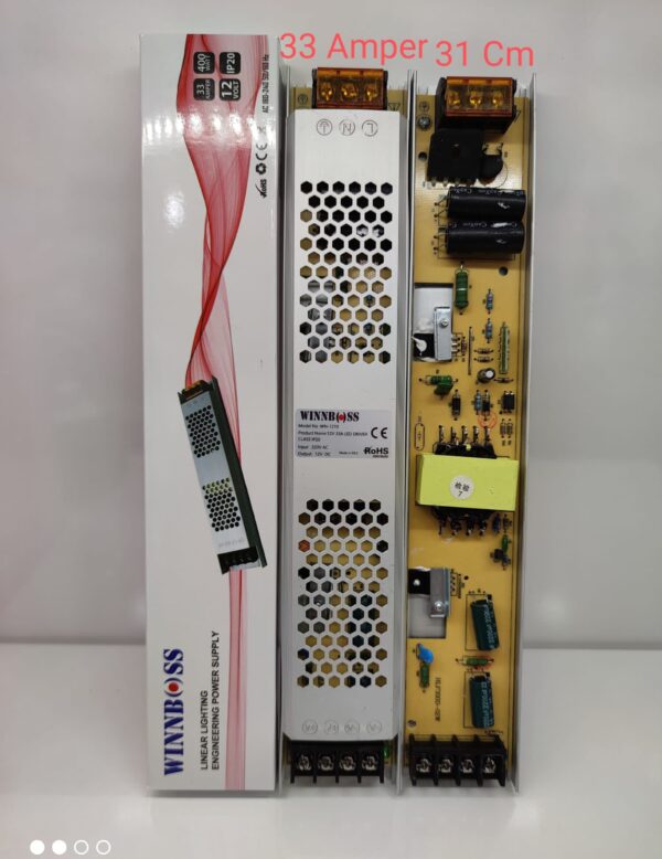 12V-33A-400W-IP20 ULTRA SLİM TRAFO (K0)