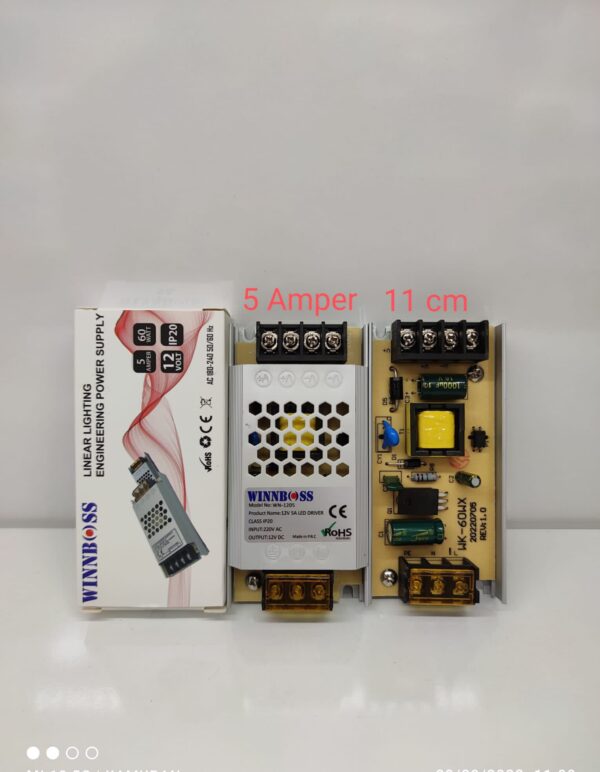 12V-5A-60W-IP20 ULTRA SLİM TRAFO (K0)
