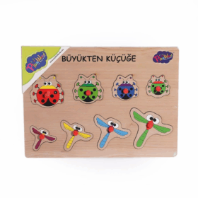 Çocuk 131-132 ONY Ahşap Tutmalı Puzzle Büyükten Küçüğe -Onyıl
