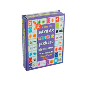 Çocuk 1413 DıyToy, Flash Cards - 5 Süper Set - Sayılar+Renkler+Şekiller+İlişki Kurma+Zıt Kavramlar / +2 yaş
