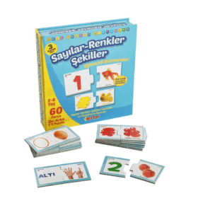 Çocuk 1444 DıyToy, Eğlenceli Bulmacalar - Sayılar - Renkler - Şekiller / 2-6 yaş