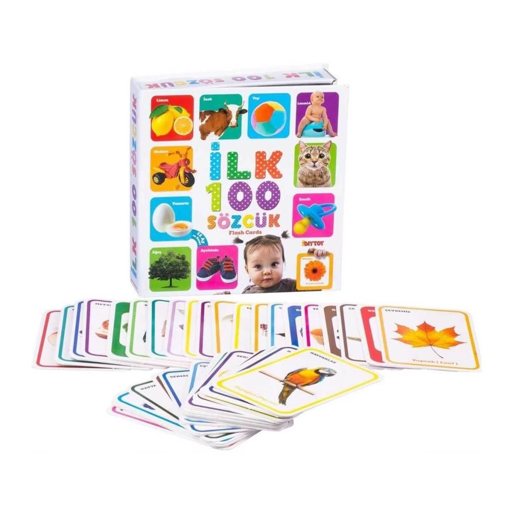 1482 Flash Cards İlk 100 Sözcük -Dıytoy - Görsel 2