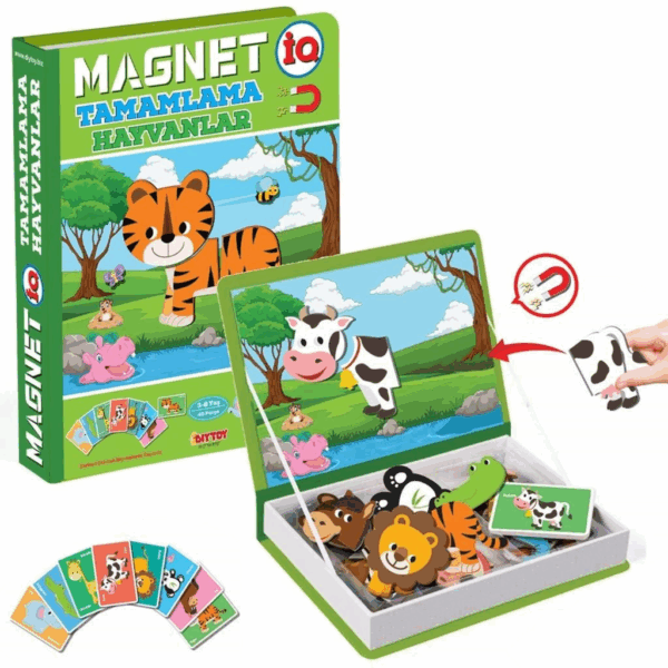 1512 DıyToy, Magnet Tamamlama - Hayvanlar/ +3 yaş - Görsel 2