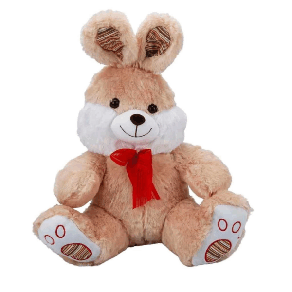 1523 Kurdelalı Tavşan Peluş 40 cm - Görsel 2