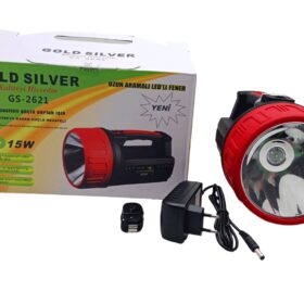 15W LED 2İN1 UZUN ARAMALI ADAPTÖR ŞARJLI EL FENERİ PROJEKTÖR (K0)