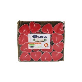 16PCS   KALPLİ - KIRMIZI  TEA LİGHT MUM (K0)