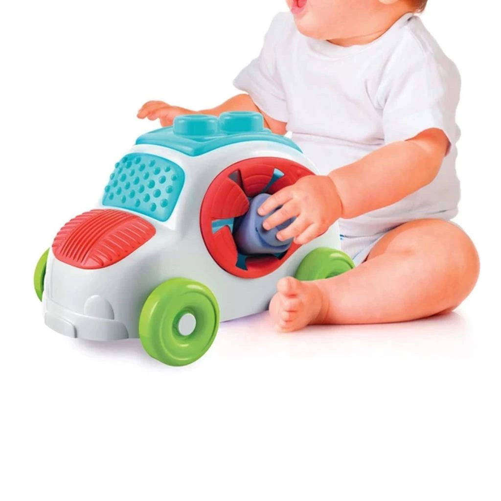 Çocuk 17315 Baby Clementoni, Soft Clemmy - Yumuşak Blok Duyusal Araba / 6-36 ay - Görsel 5