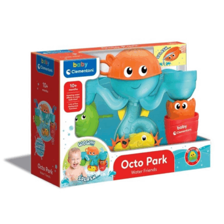 Çocuk 17458 Eğlenceli Arkadaşlar Su Parkı Banyo Oyuncağı, Baby Clementoni, +6 ay