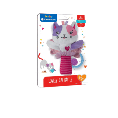 Sevimli Kedi Çıngırak Oyuncağı İşitsel Gelişim ve Duyusal Aktivite İçin Uygun