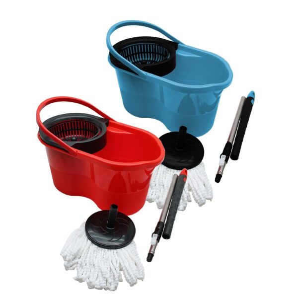 18LT---ŞİRİNK--- RENKLİ OTOMATİK DÖNERLİ KOVA MOP TEMİZLİK SETİ (K0)