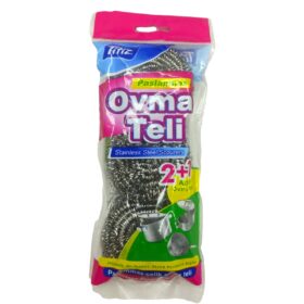 2+1 ADET  ÇELİK BULAŞIK OVMA TOP TELİ (K0)