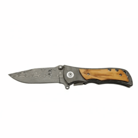 2-32 Damascus Çakı 20 Cm Manuel, Kemerlikli