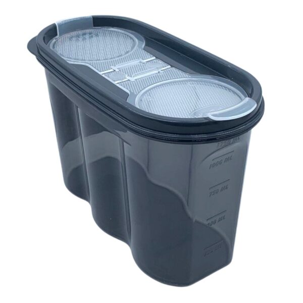 2 Kapaklı Ölçekli Erzak Saklama Kabı - 1,2 Litre - SA930 (K0)
