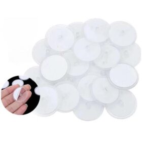20 Adet Şeffaf Yuvarlak 3 Cm Çaplı Güçlü Disk Yapışkanlar (K0)