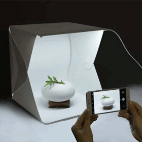 20 X 20 Cm Profesyonel Stüdyo Led Işıklı Çift Sıra Ürün Fotoğraf Çekim Çadırı