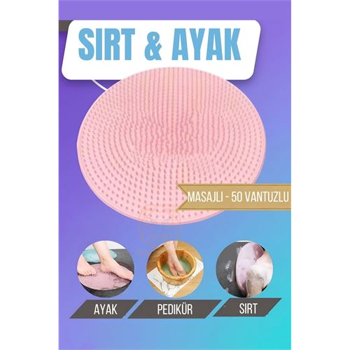 Turk Sırt Kesesi Vantuzlu Ayak Kesesi Masajlı