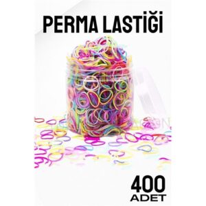 Turk Perma Lastiği İnce 400 ADET RENKLİ