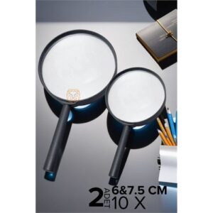 Turk 10X Büyüteç 6 ve 75 cm 2 li SET