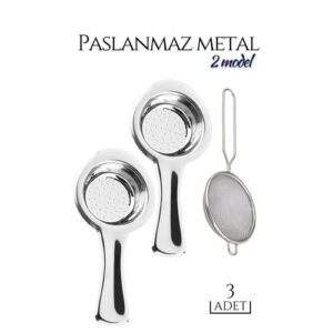 Turk 3 lü Set Metal Çay Süzgeci Cabrera Design
