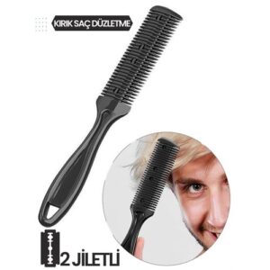 Turk 2 Jiletli Kırık Saç Sakal Düzletme İnceltme Tarağı