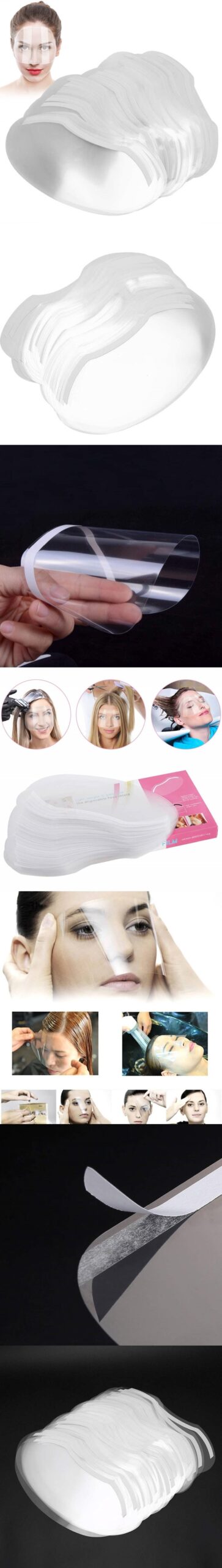 Turk 50 Adet Saç Kesimi Duş Makyaj Yüz Koruma Siperliği - Görsel 2