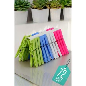 Turk Plastik Çamaşır Mandalı 72 Adet