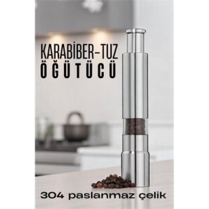 Turk Karabiber Tuz Öğütücü Profesyonel 304 Paslanmaz Çelik Manuel Baharat Değirmeni