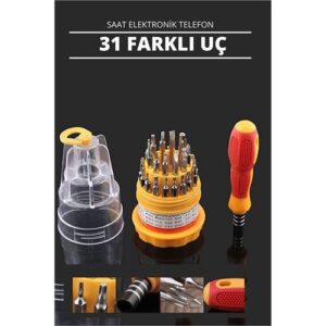 Turk 30 Uçlu Tornavida Seti - Saat Tornavidası - Telefon Tamir Tornavidası Dayanıklı ve Taşınabilir