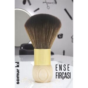 Turk Samur Berber Ense Fırçası Saç Temizleme Fırçası - Berber Temizlik Fırçası- Kuaför Berber Malzemesi