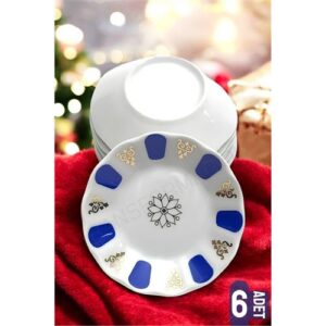 Turk Melamin Çay Tabağı 6 Adet Geleneksel Türk Çay Bardağı Altlığı