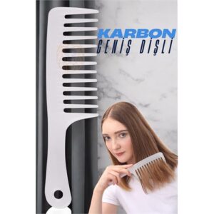 Turk Geniş Dişli Masaj Etkili Saç Açma Tarağı
