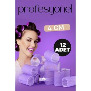 Turk 4 Cm Bigudi Saç Bigudisi Profesyonel 12 ADET