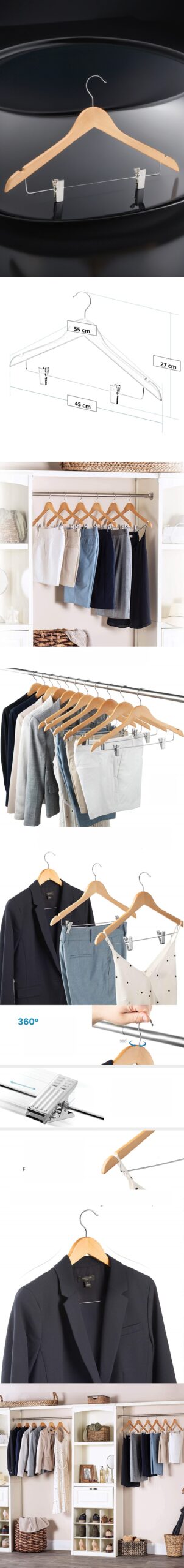 Turk Takım Askısı Ceket Etek Pantolon Kıskaçlı 8 Adet Vincentis Devoto Design - Görsel 2