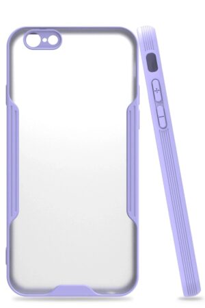 iPhone 6 Kılıf Platin Silikon - Lila-(5796)