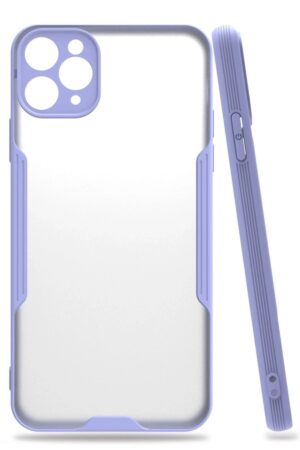 iPhone 11 Pro Kılıf Platin Silikon - Lila-(5796)