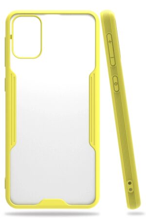 Samsung Galaxy M31 Kılıf Platin Silikon - Sarı-(5796)