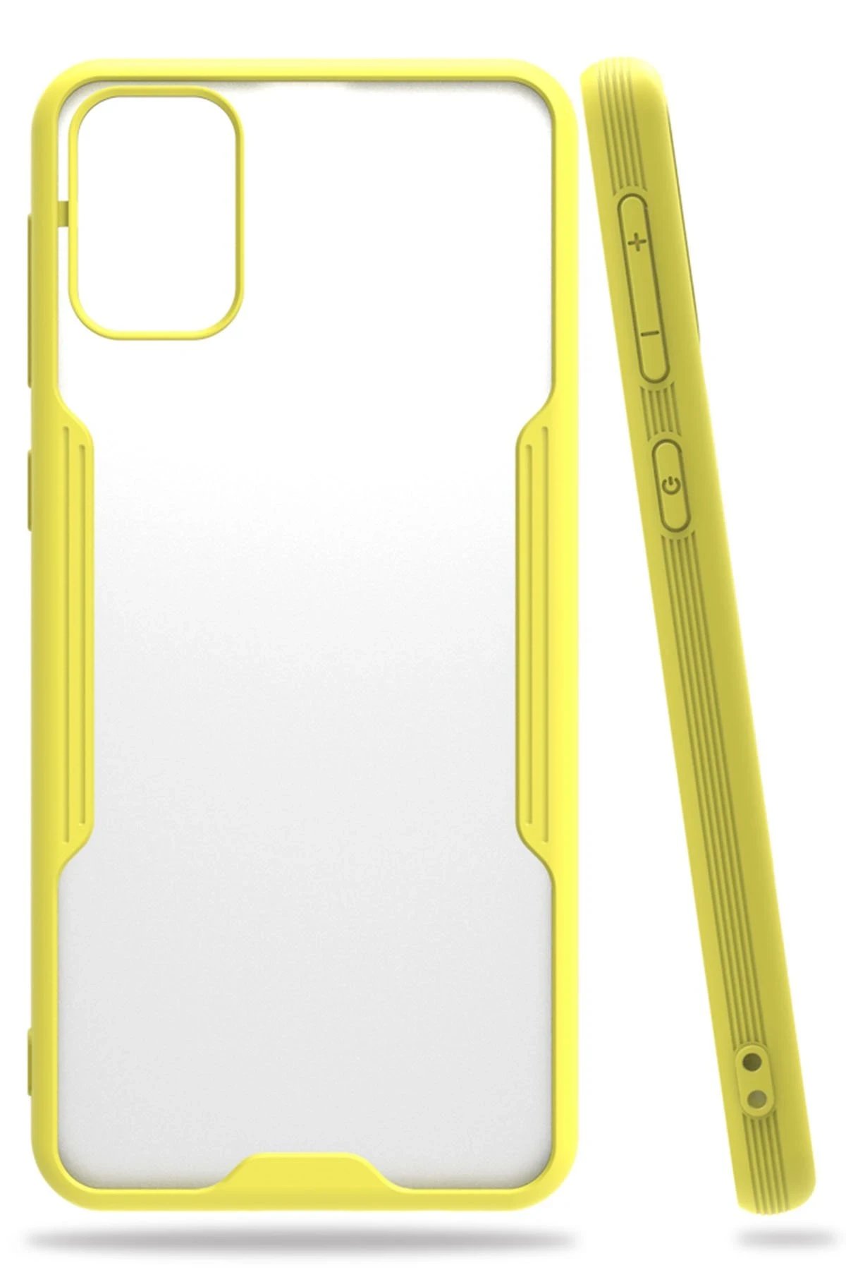 Samsung Galaxy M31 Kılıf Platin Silikon - Sarı-(5796)