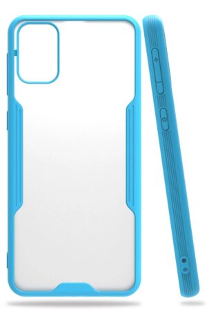 Samsung Galaxy M31 Kılıf Platin Silikon - Mavi-(5796)