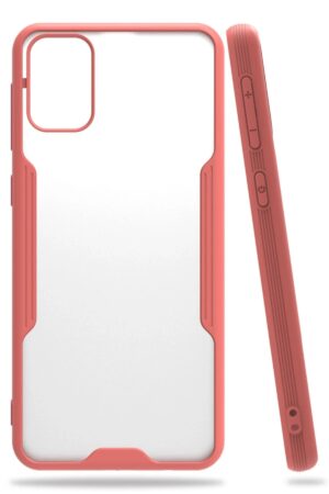Samsung Galaxy M31 Kılıf Platin Silikon - Pembe-(5796)