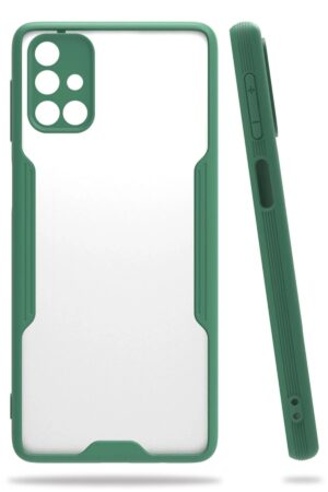 Samsung Galaxy M31S Kılıf Platin Silikon - Yeşil-(5796)