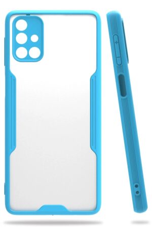 Samsung Galaxy M31S Kılıf Platin Silikon - Mavi-(5796)
