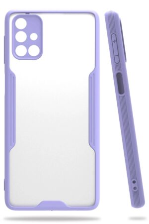 Samsung Galaxy M31S Kılıf Platin Silikon - Lila-(5796)